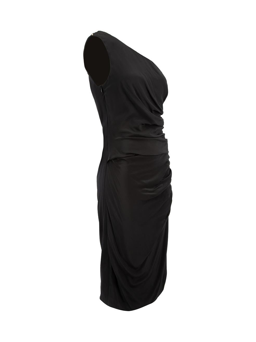 CONDITION is Very good. Minimal wear to dress is evident. Unstitching can be seen on the lining to hemline on this used Sportmax designer resale item. 



Details


Black

Viscose

One-shoulder body-con dress

Midi length

Pleated ruffle