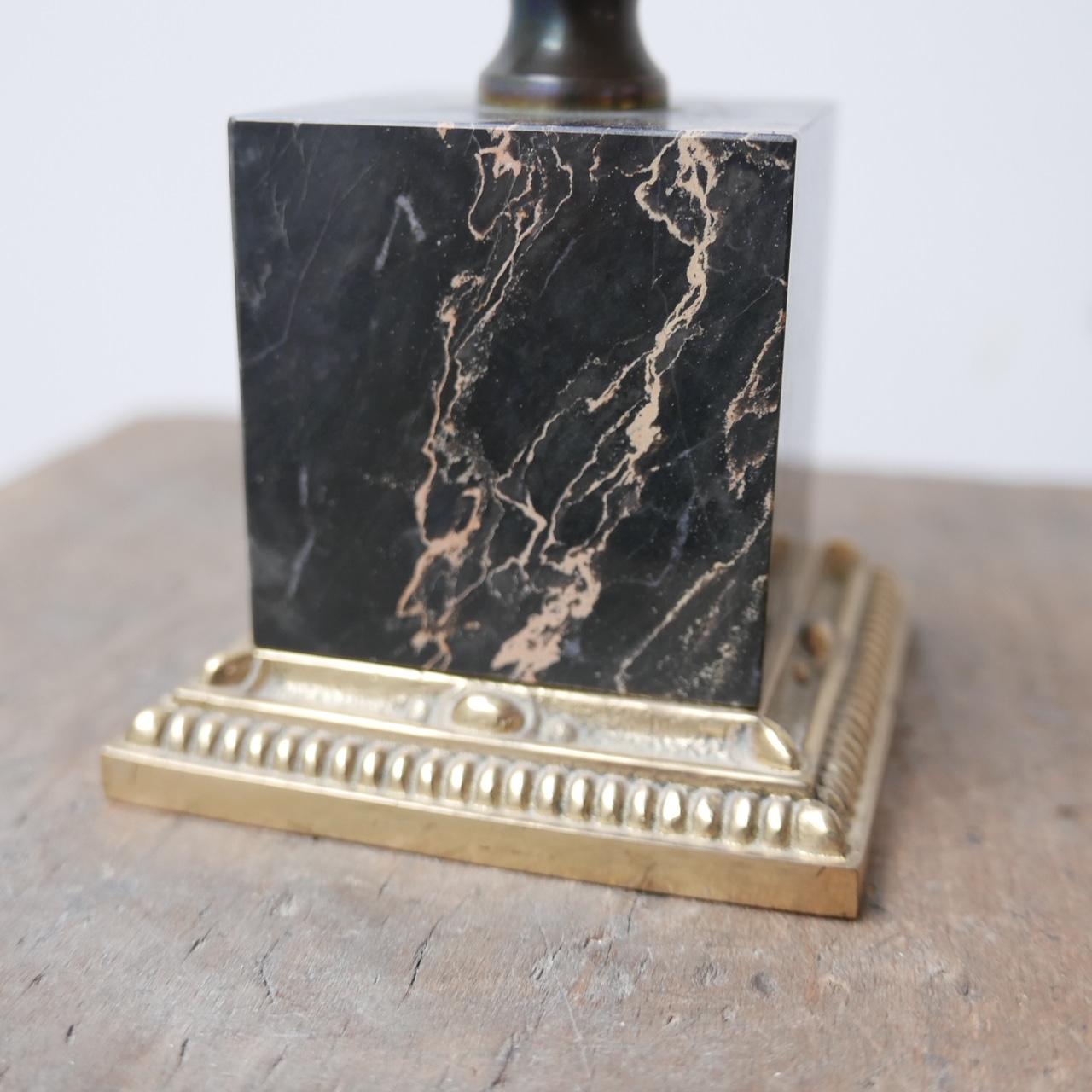 Black Onyx Mid-Century Swedish Table Lamp In Good Condition In London, GB
