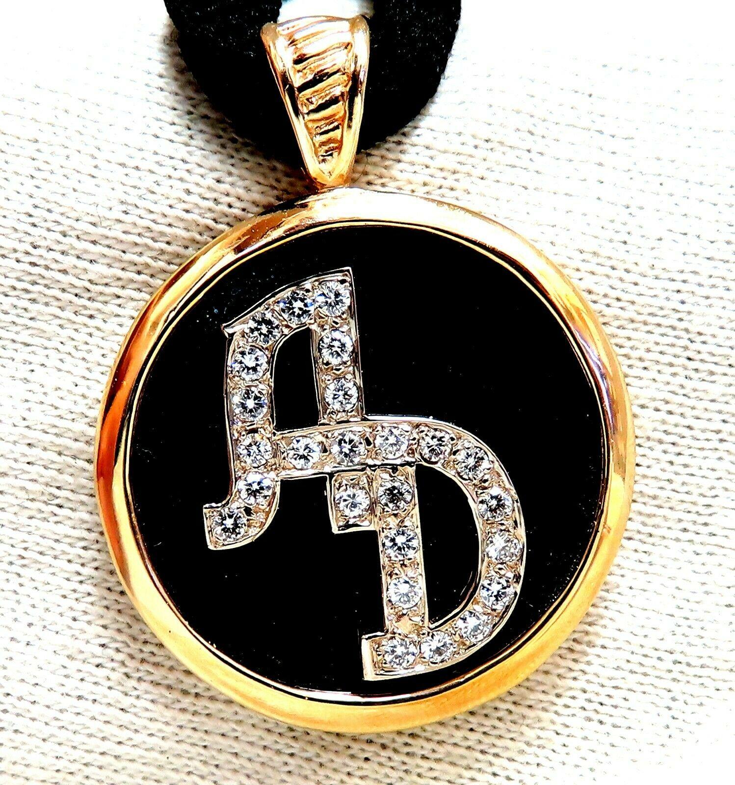 Halskette aus schwarzem Onyx mit natürlichen Diamanten, 1,52 Karat, umkehrbar im Angebot 3