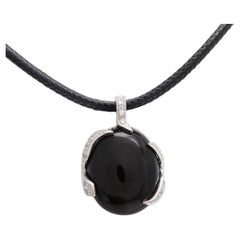 Black Onyx Pendant Sterling Silver 925
