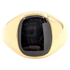 Black Onyx Ring in 10k Yellow Gold
