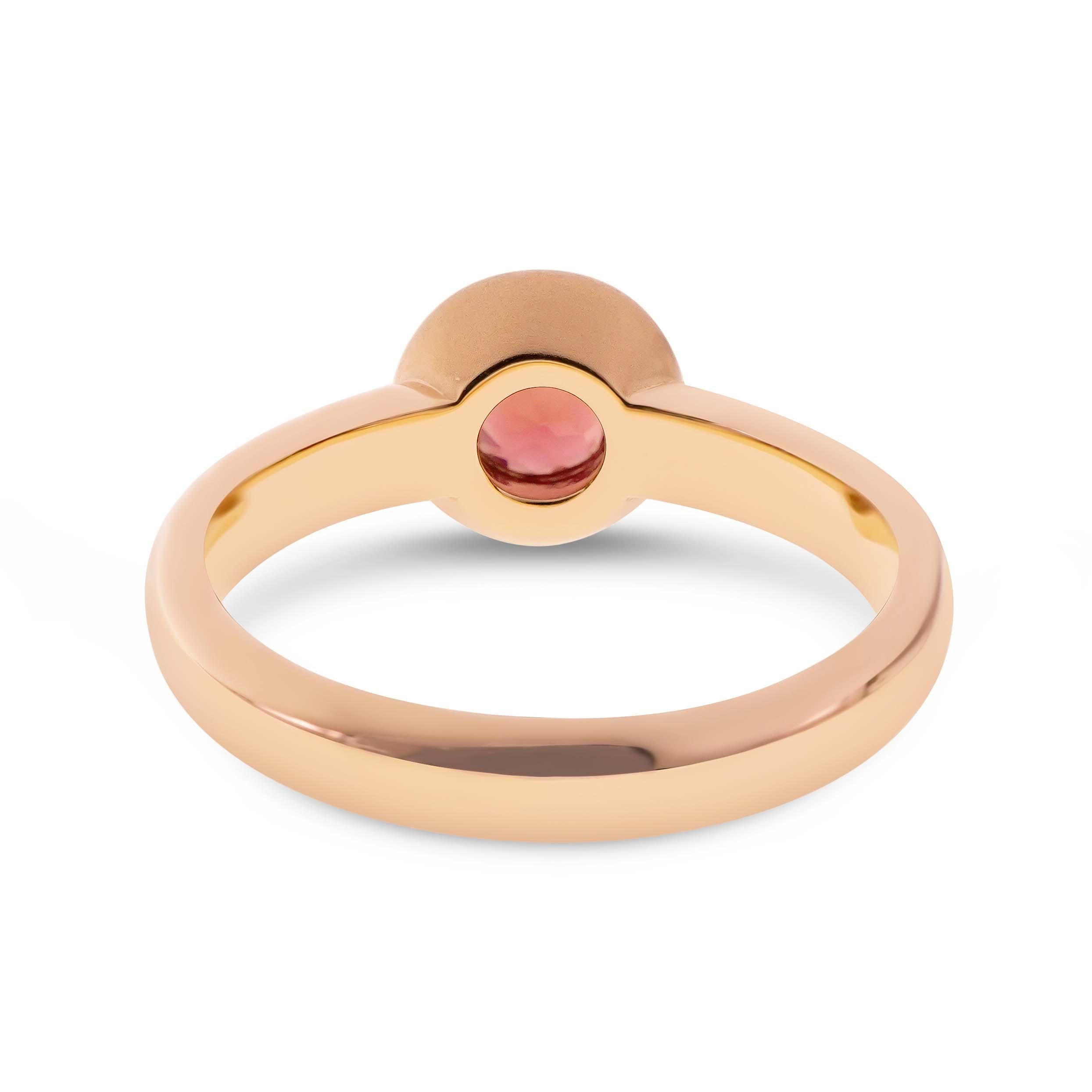 black onyx pink tourmaline ring