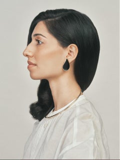 Black Onyx Teardrop and 14k Earrings