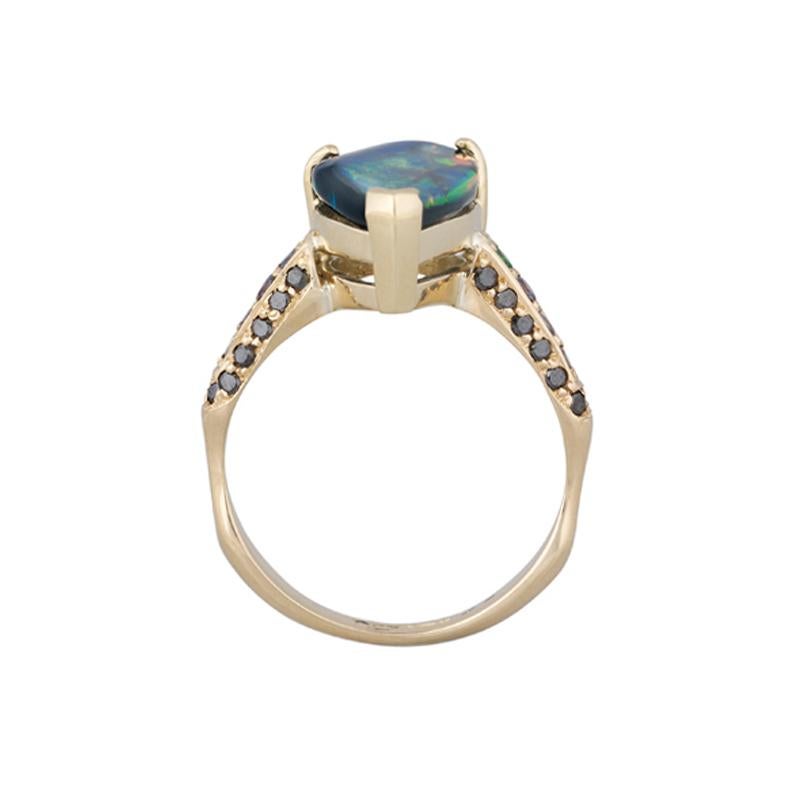 opal and alexandrite ring