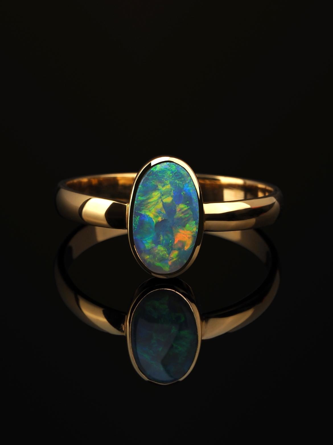 opal goldring