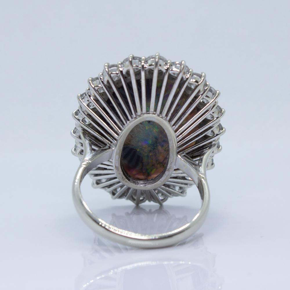 13.00ct Double Cabochon Cut Opal Ring - GIA Certified In Excellent Condition In Scottsdale, AZ