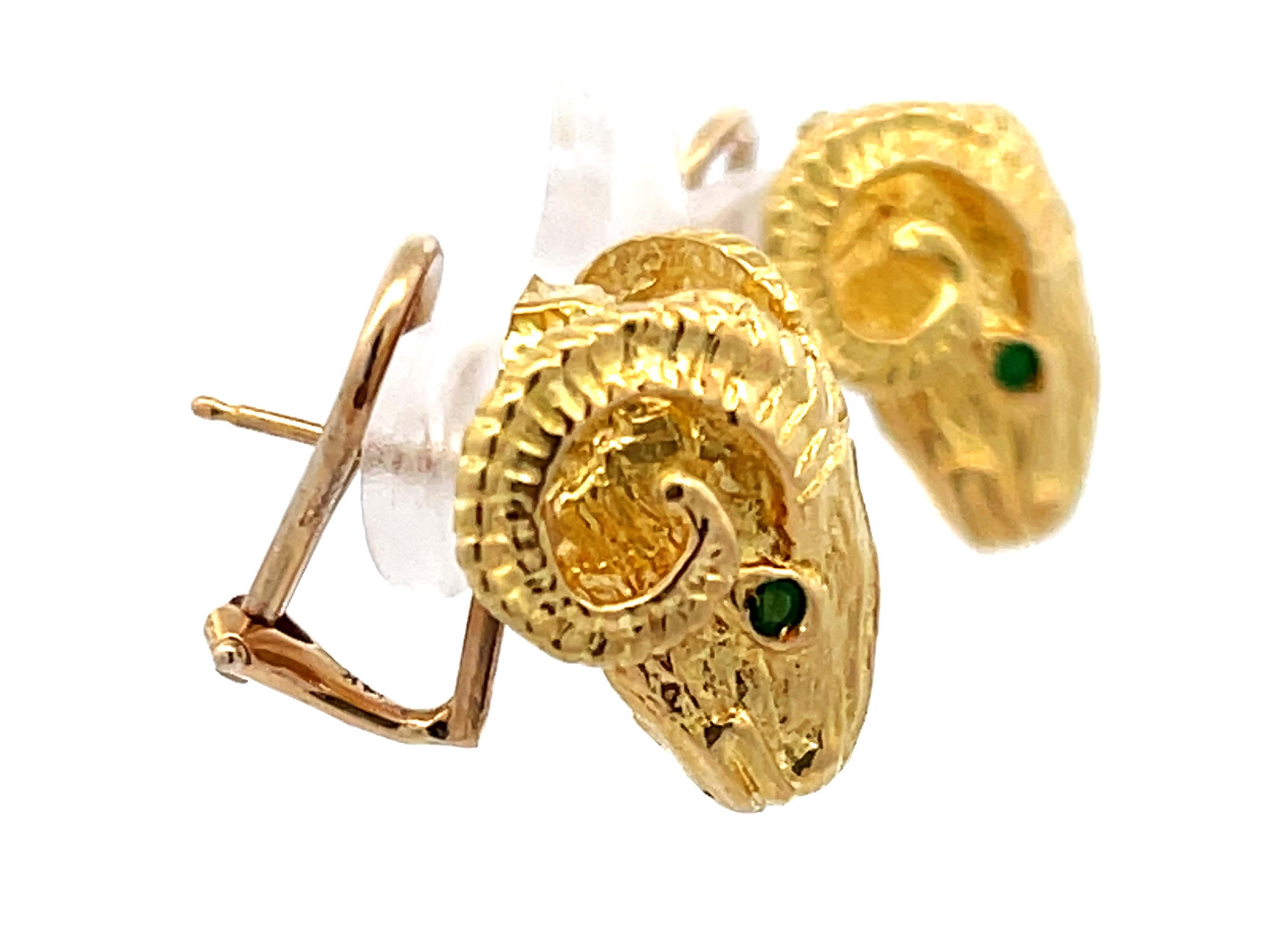 Round Cut Black Opal Oval Stud Earrings in 14k Yellow Gold For Sale