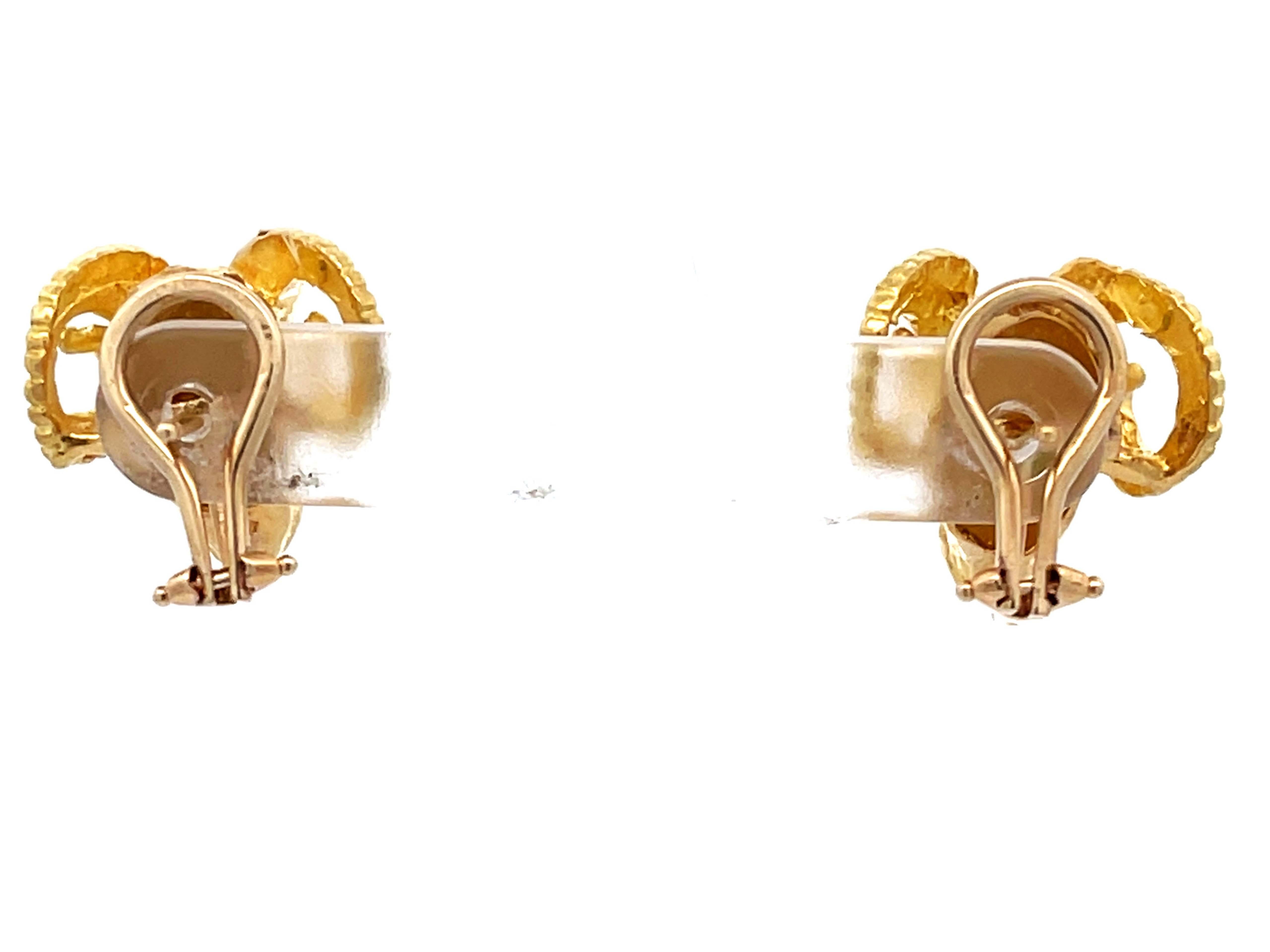 Women's Black Opal Oval Stud Earrings in 14k Yellow Gold For Sale