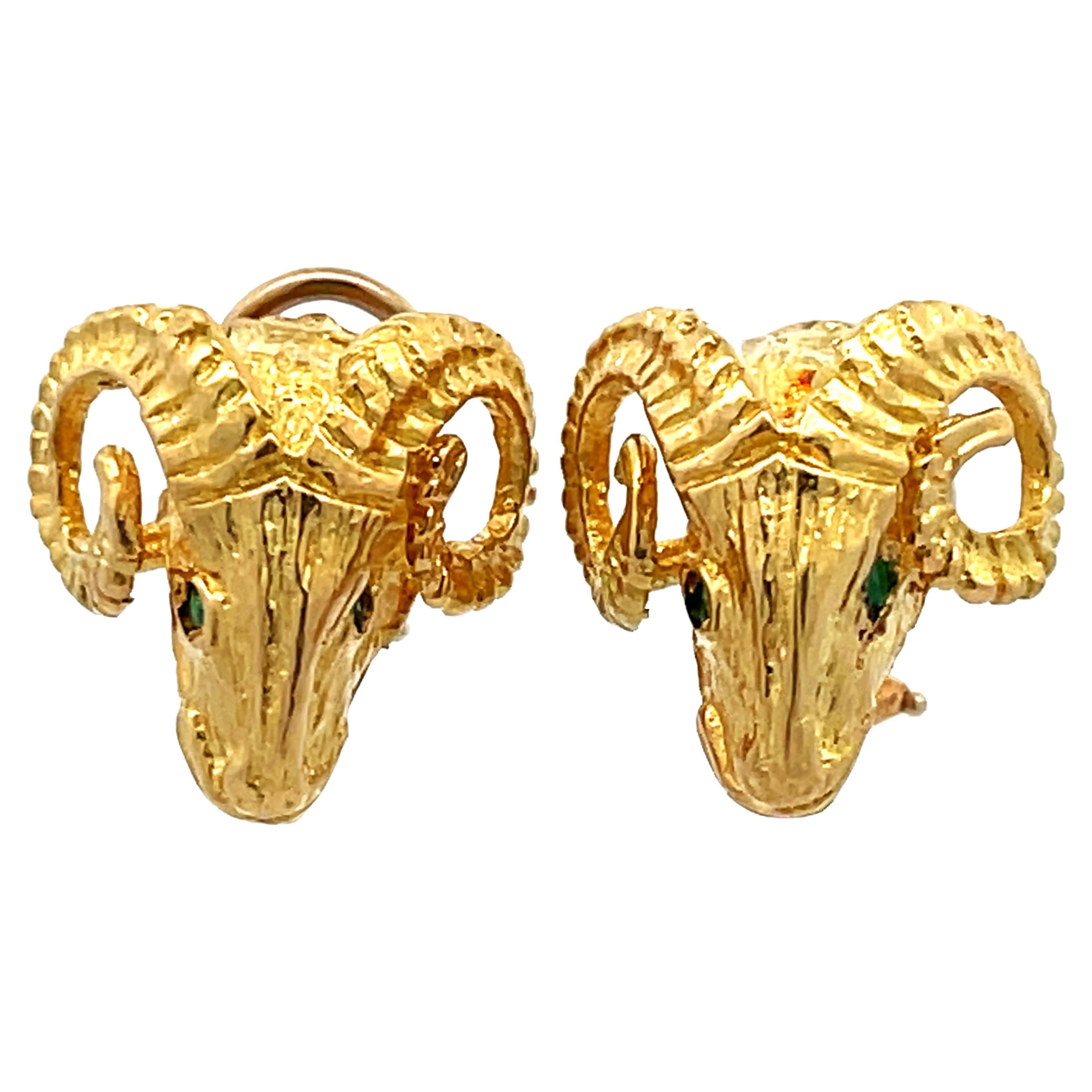 Black Opal Oval Stud Earrings in 14k Yellow Gold
