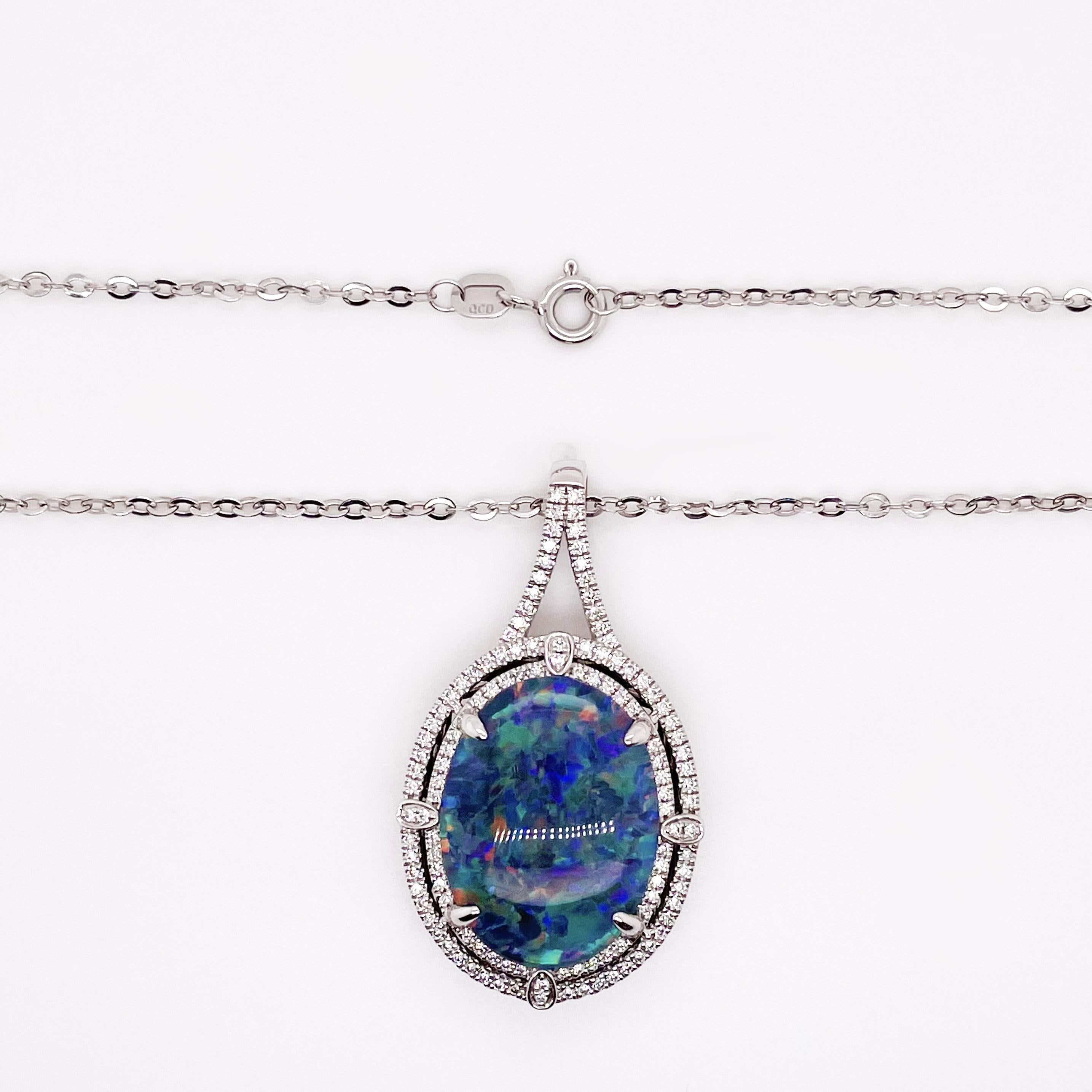 black opal necklace