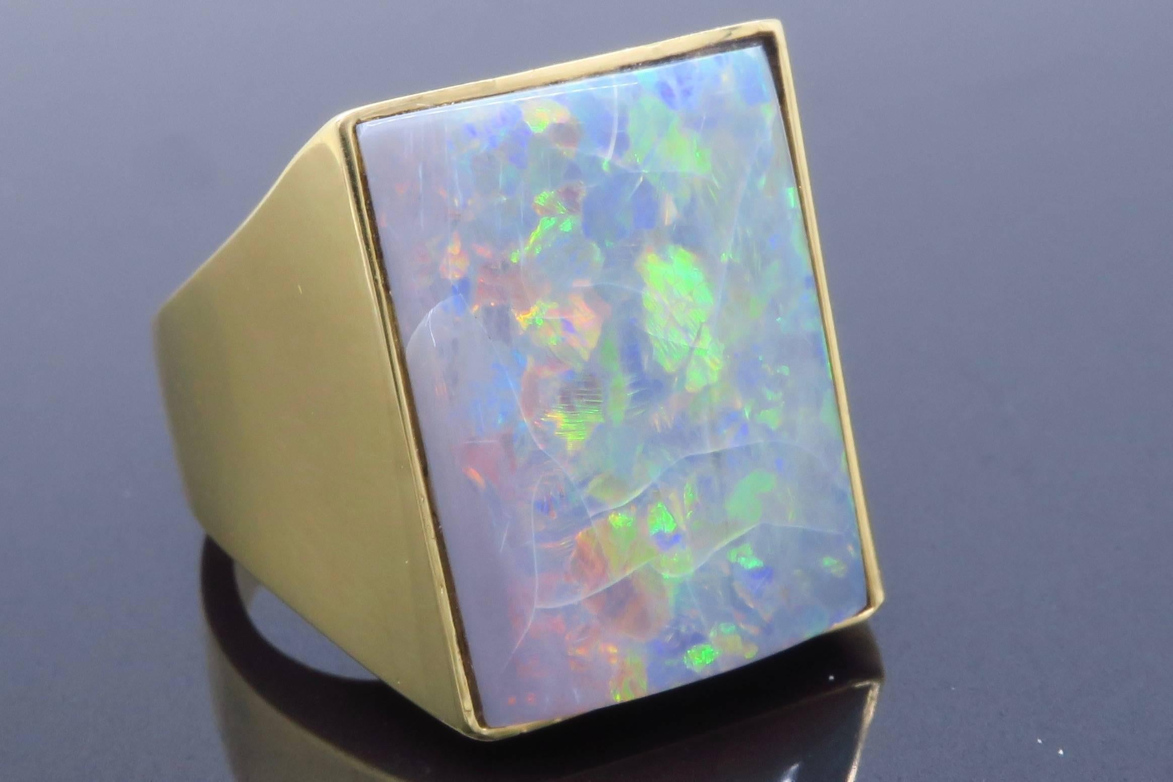 Schwarzer Opal Ring im Angebot 4