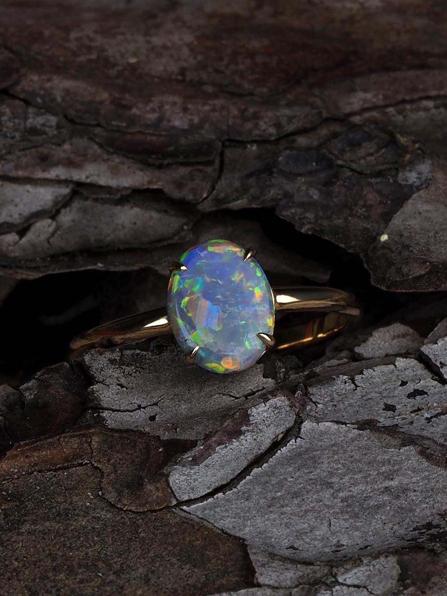 australian black opal ring uk