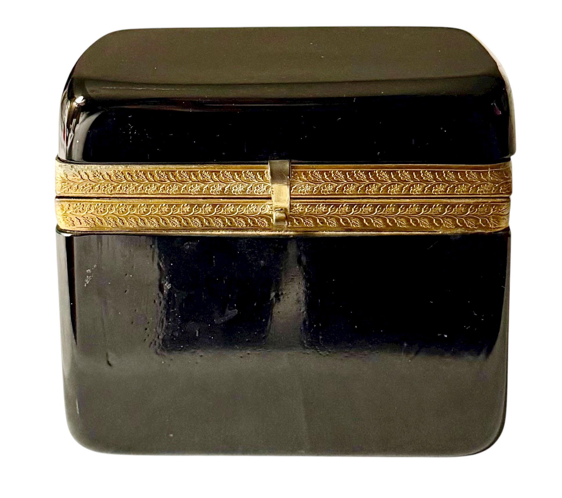German Black Opaline Box For Sale