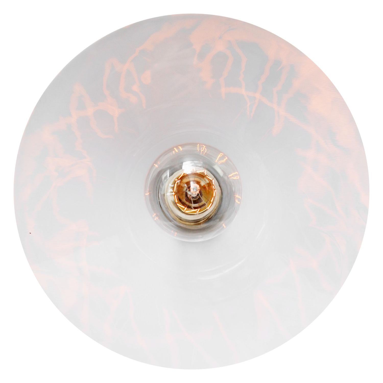 pendant glass black brass