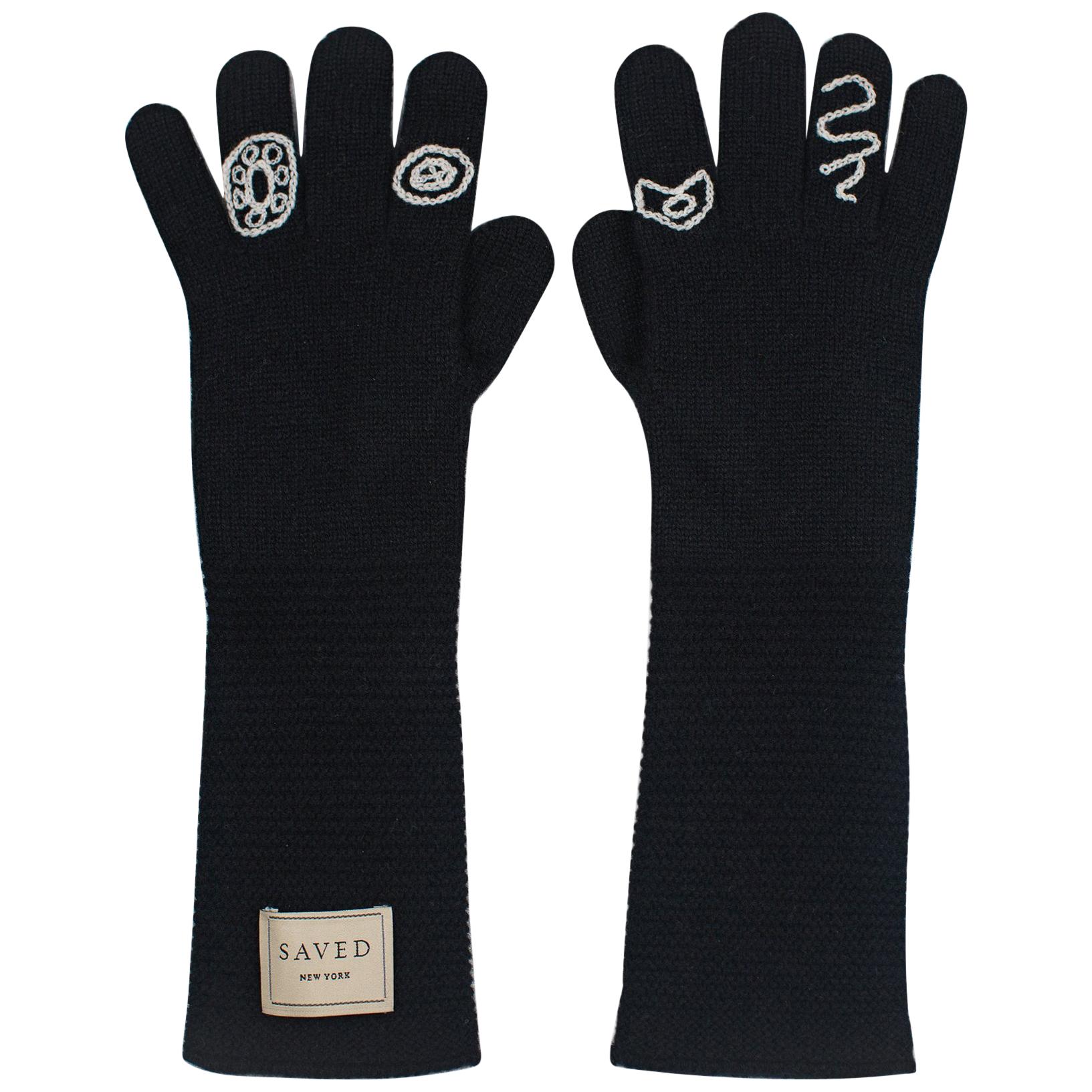 Black Opera Gloves by Saved, New York