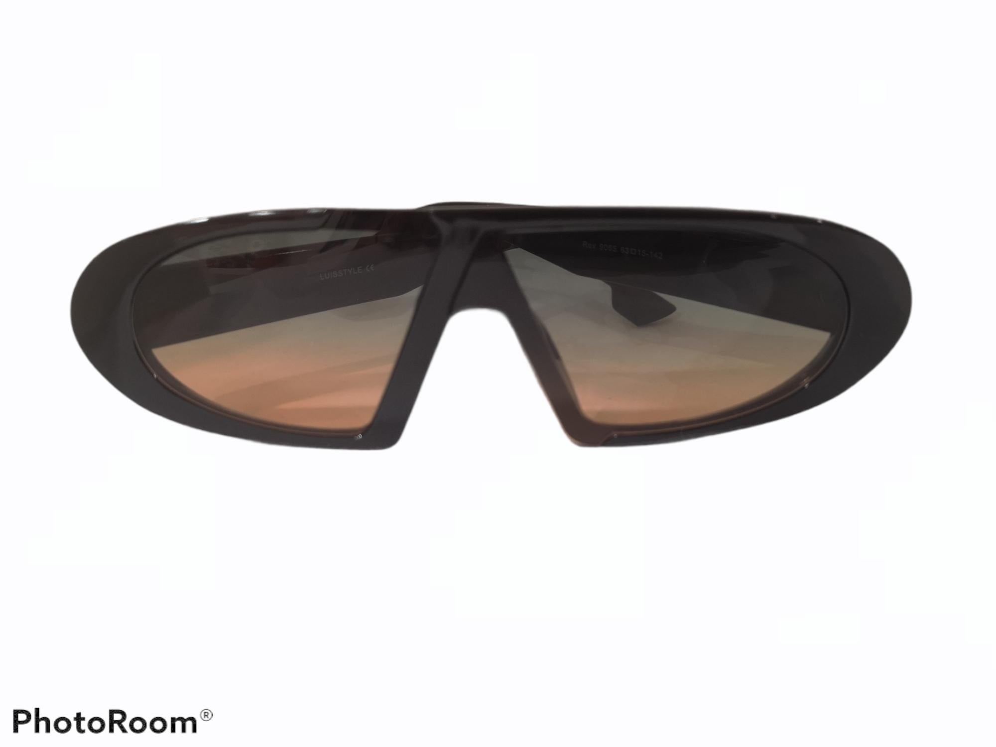 Black orange and green lens sunglasses NWOT 1