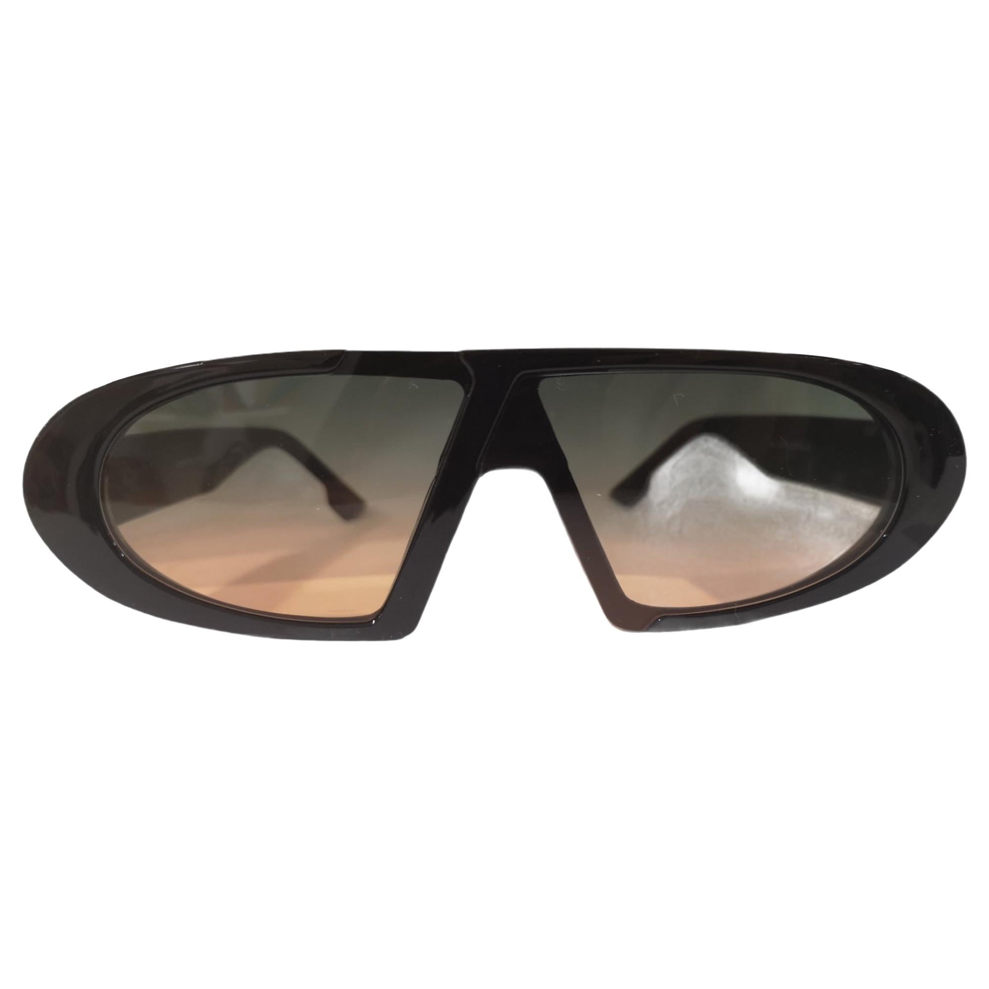 Black orange and green lens sunglasses NWOT