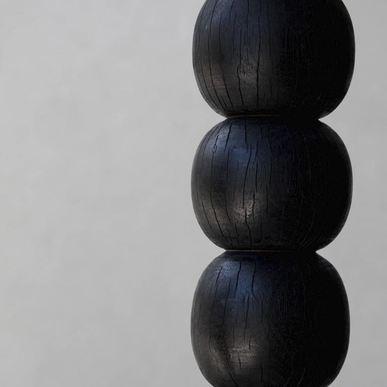Post-Modern Black Original L5 Wood Pendant Lamp by Daniel Orozco For Sale