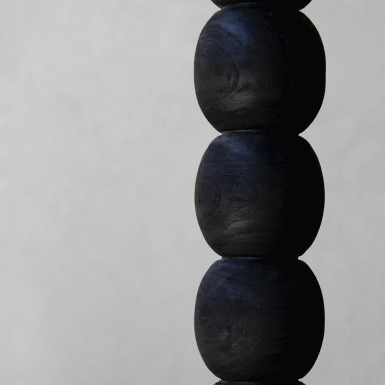 Post-Modern Black Original L6 Wood Pendant Lamp by Daniel Orozco For Sale