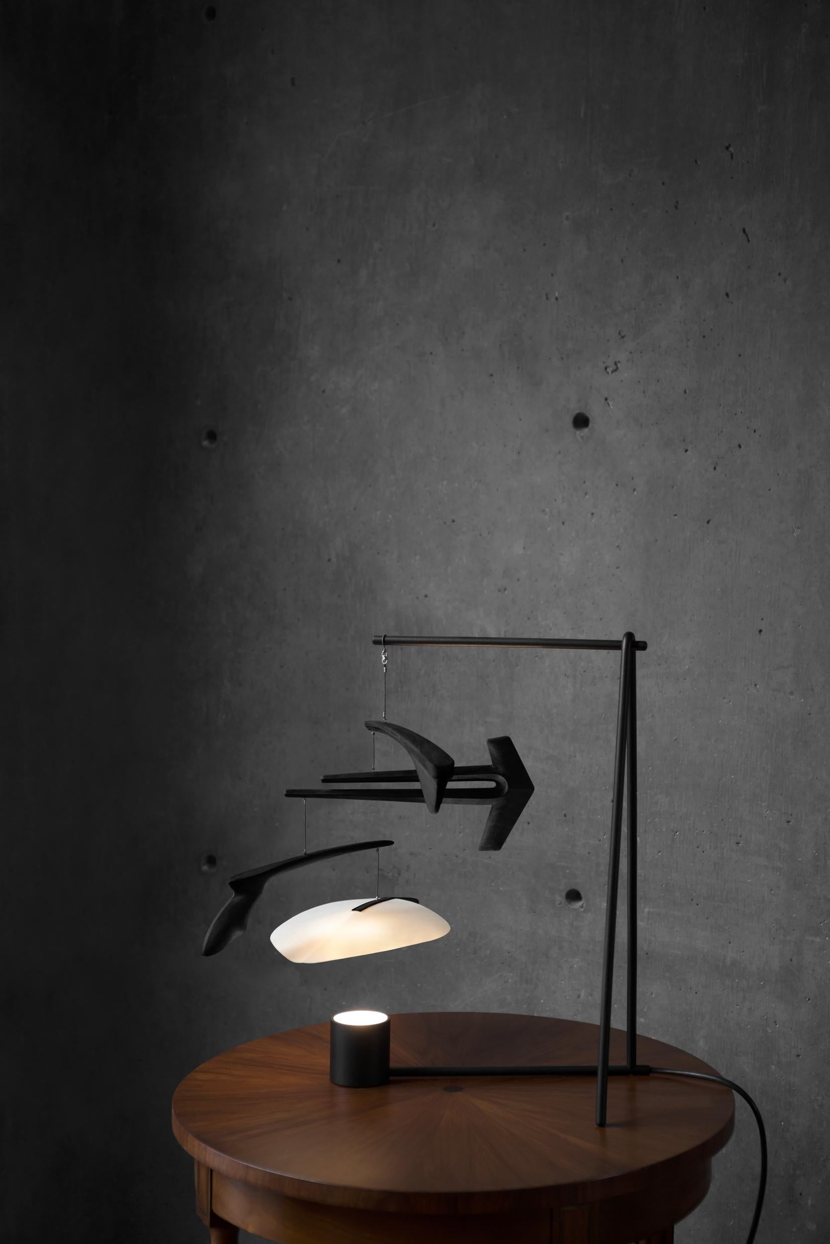 Black Óseo, Mobile Lamp by Federico Stefanovich For Sale 4