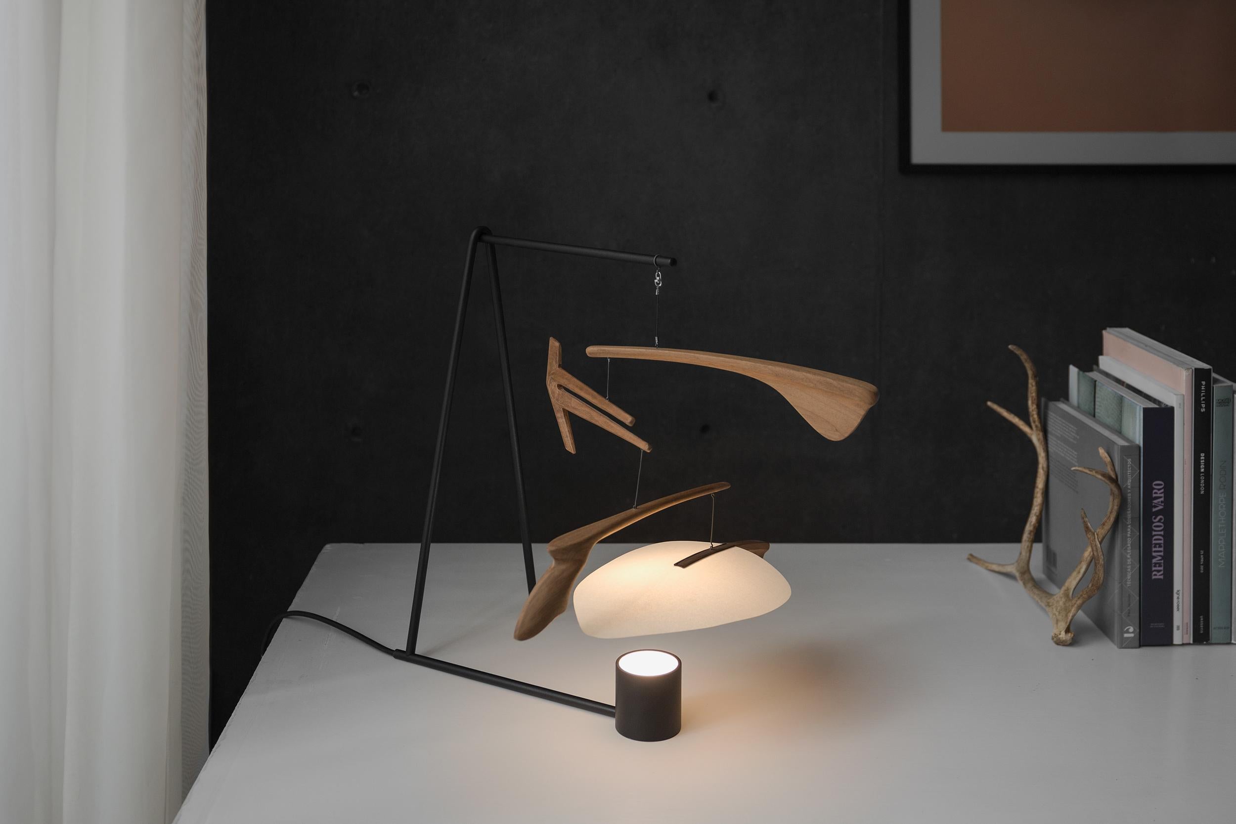 Black Óseo, Mobile Lamp by Federico Stefanovich In New Condition For Sale In Geneve, CH