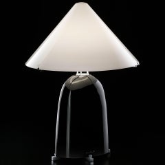 Black Ovale Table Lamp by Carlo Moretti