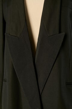 Black oversize wool Tuxedo jacket STELLA MC CARTNEY