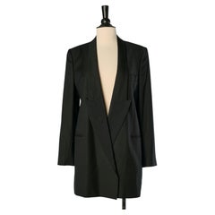 Black oversize wool Tuxedo jacket STELLA MC CARTNEY