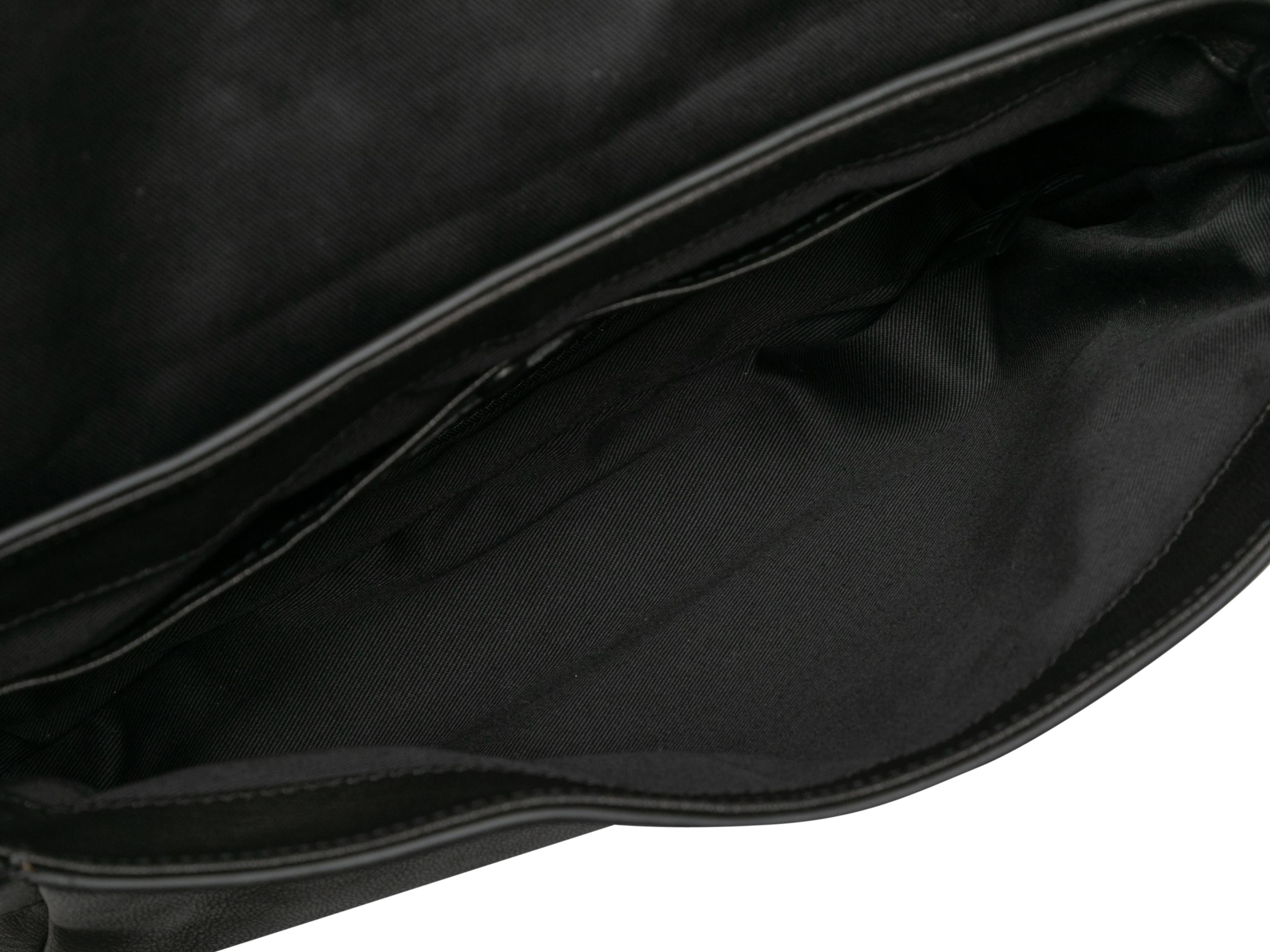 Black Pablo Paris Leather Shoulder Bag For Sale 1