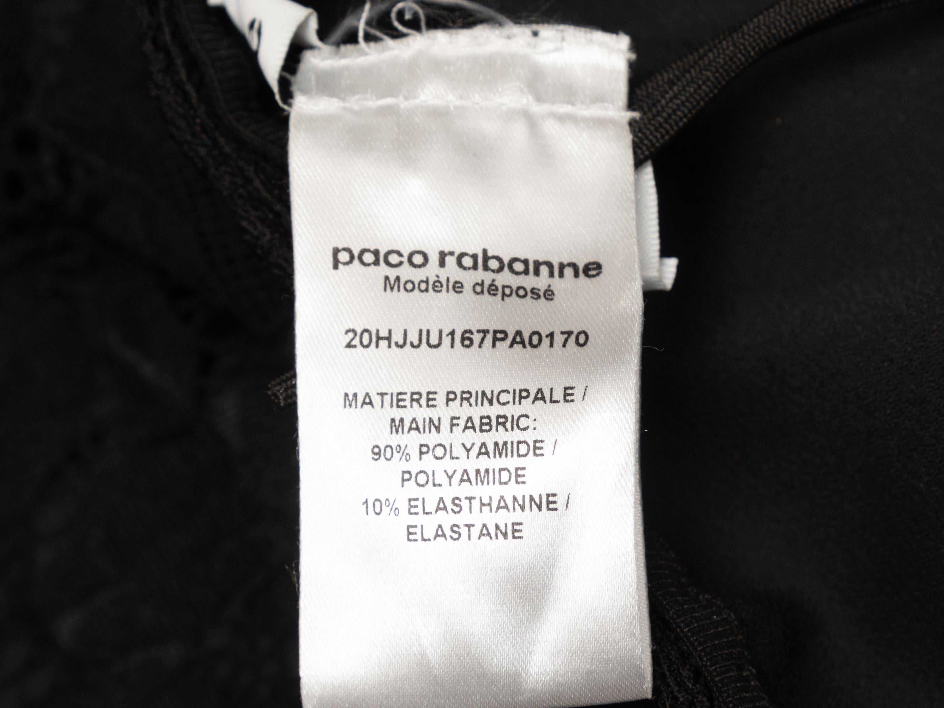 Women's Black Paco Rabanne Lace Maxi Skirt