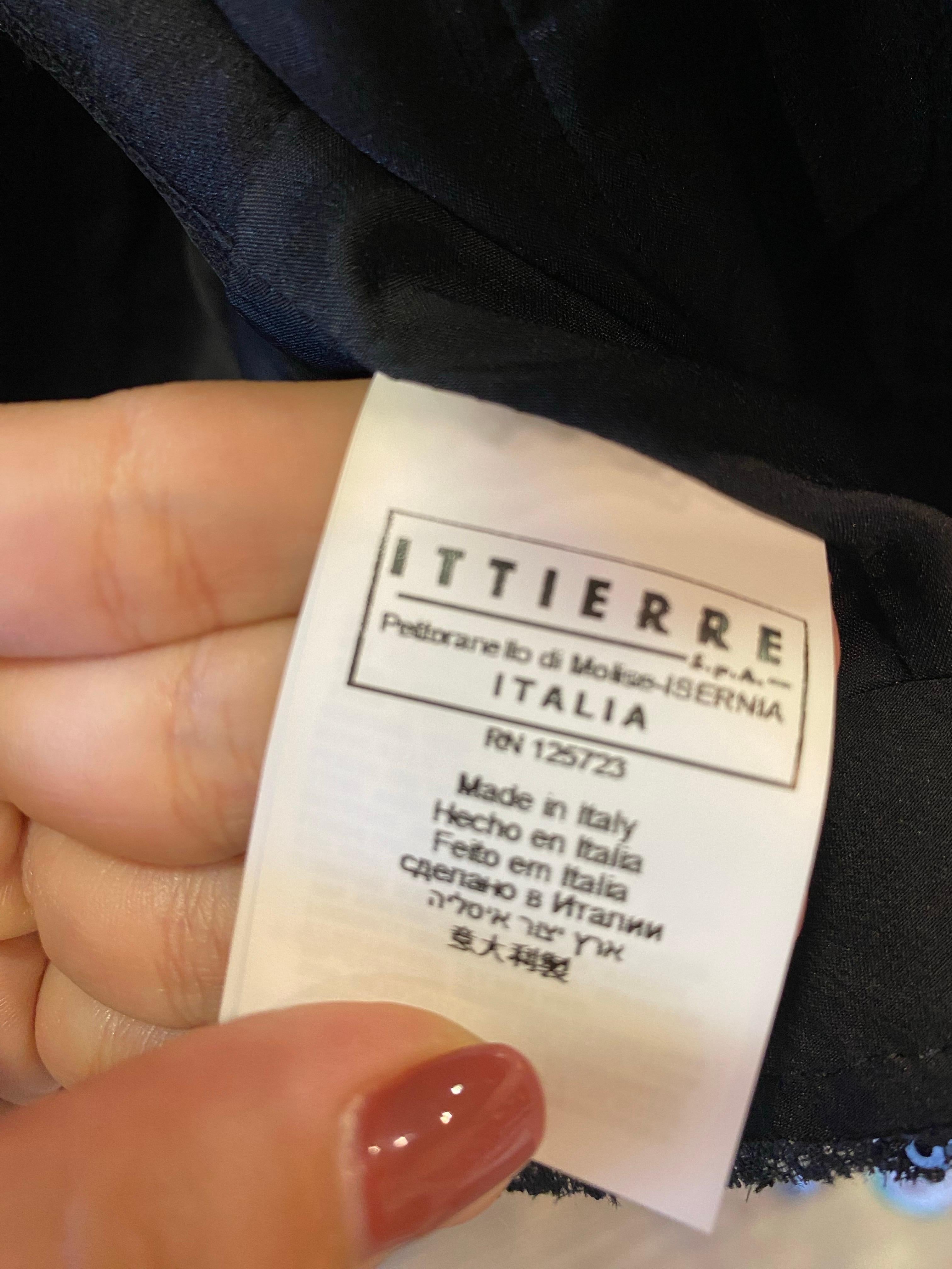 Black paillettes Pierre Balmain veste For Sale 3