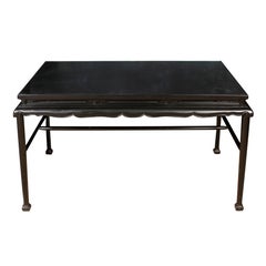 Console de style asiatique peinte en noir