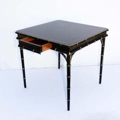 Black Painted Card Table