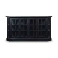 Black Painted Display Cabinet