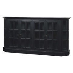 Black Painted Display Cabinet