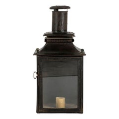 Black Painted French Tole Wall Lantern