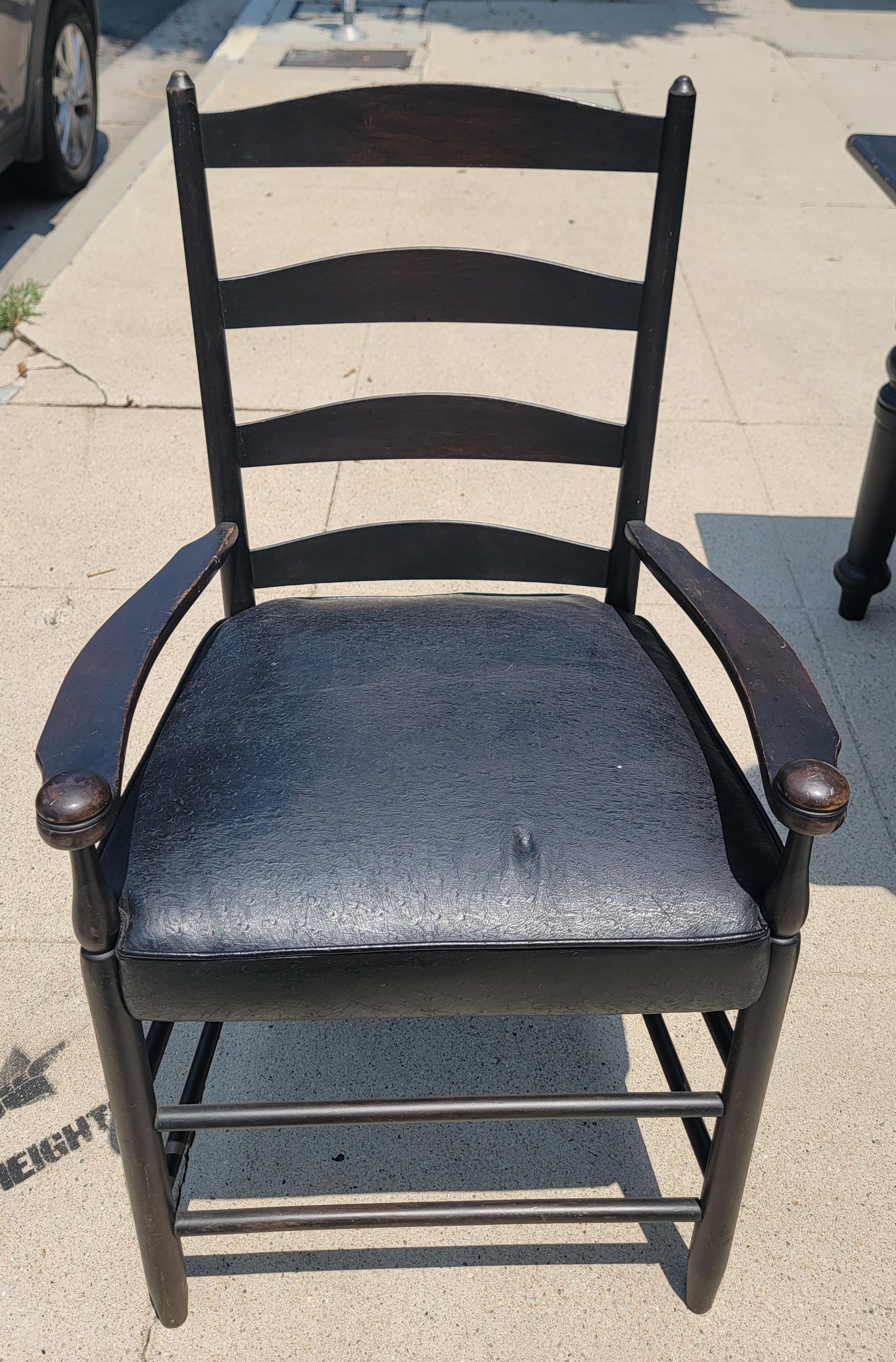 Black Painted Gaming  Table & Chairs- 3pcs. For Sale 3