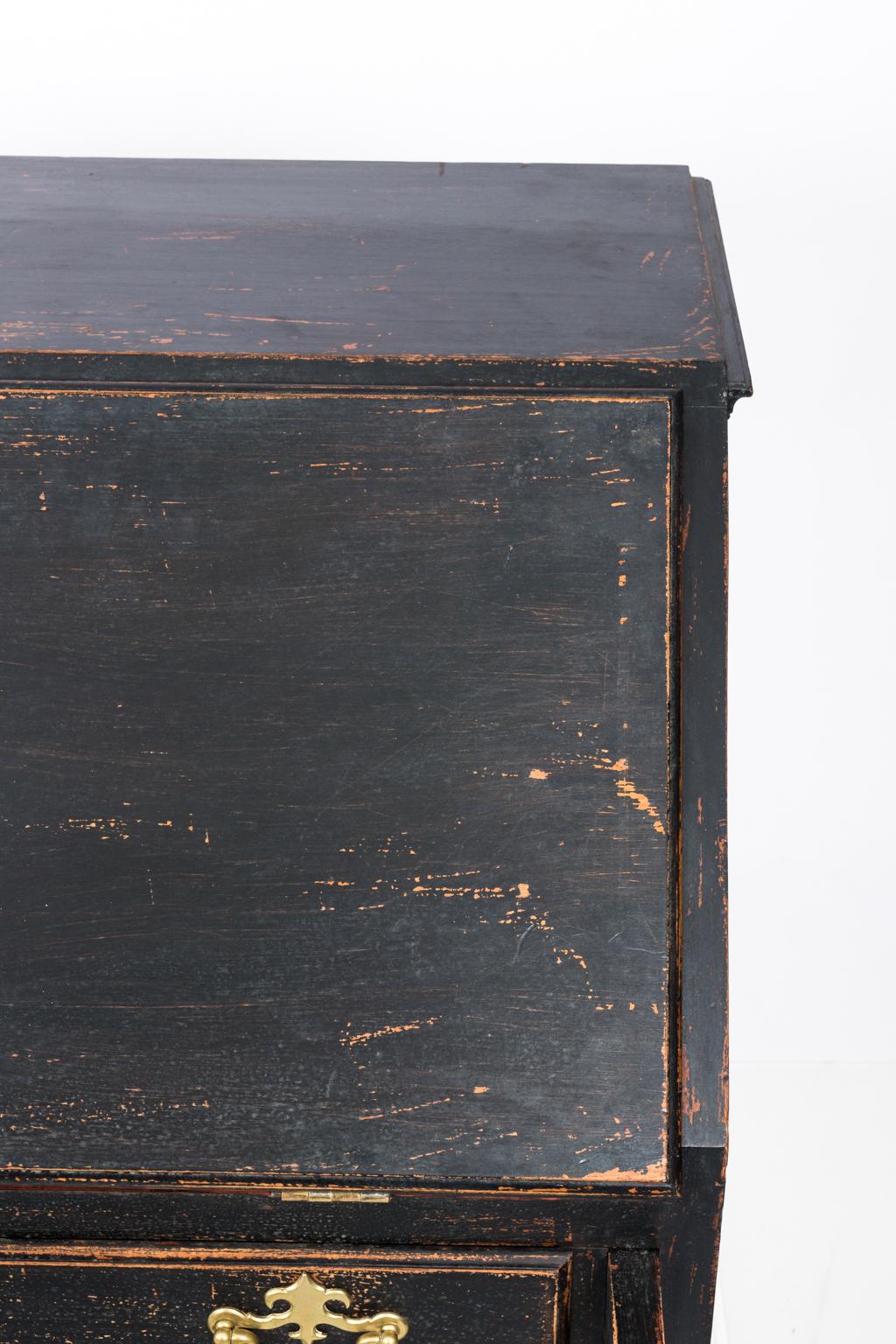 Black Painted George II Writing Desk For Sale 9