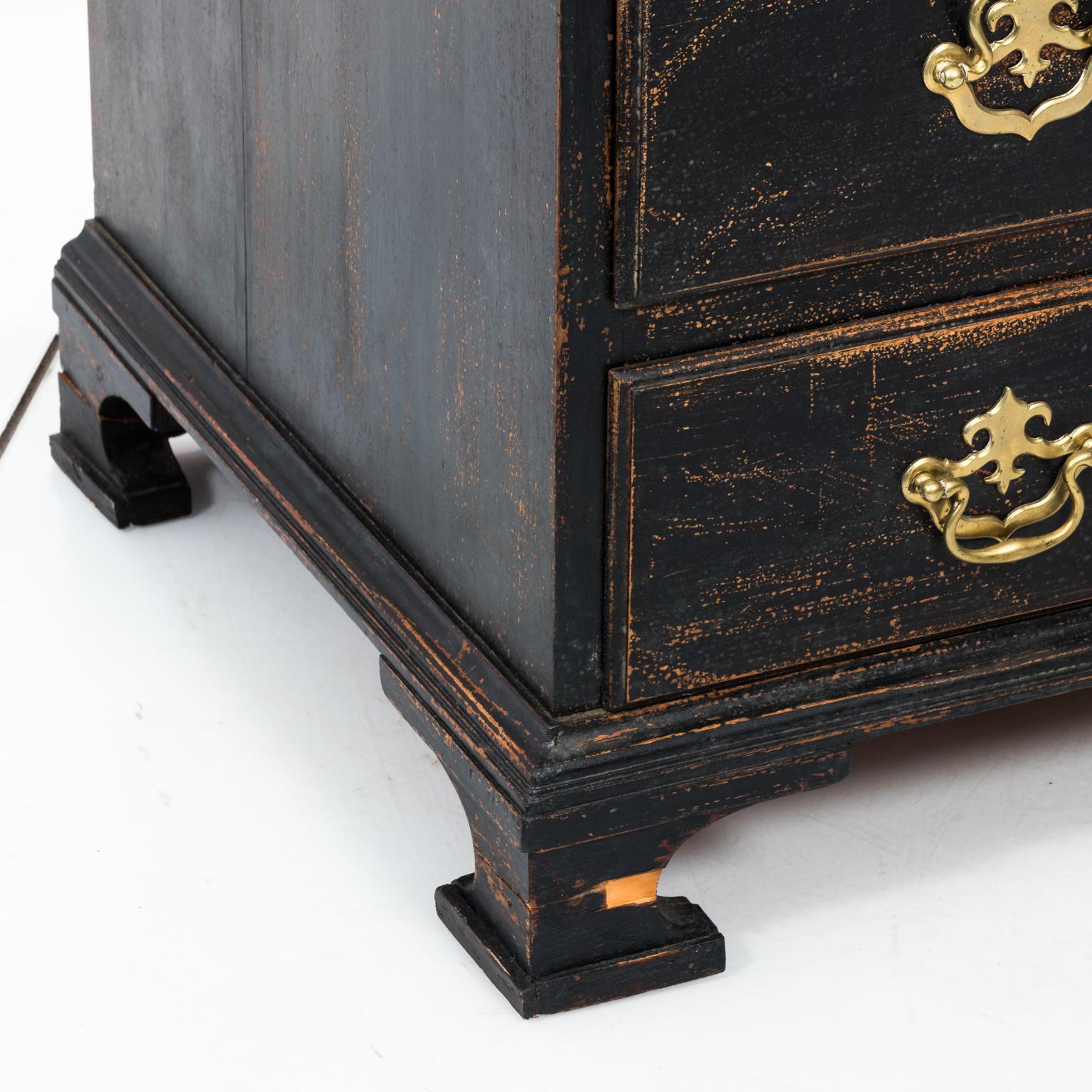 Black Painted George II Writing Desk For Sale 11
