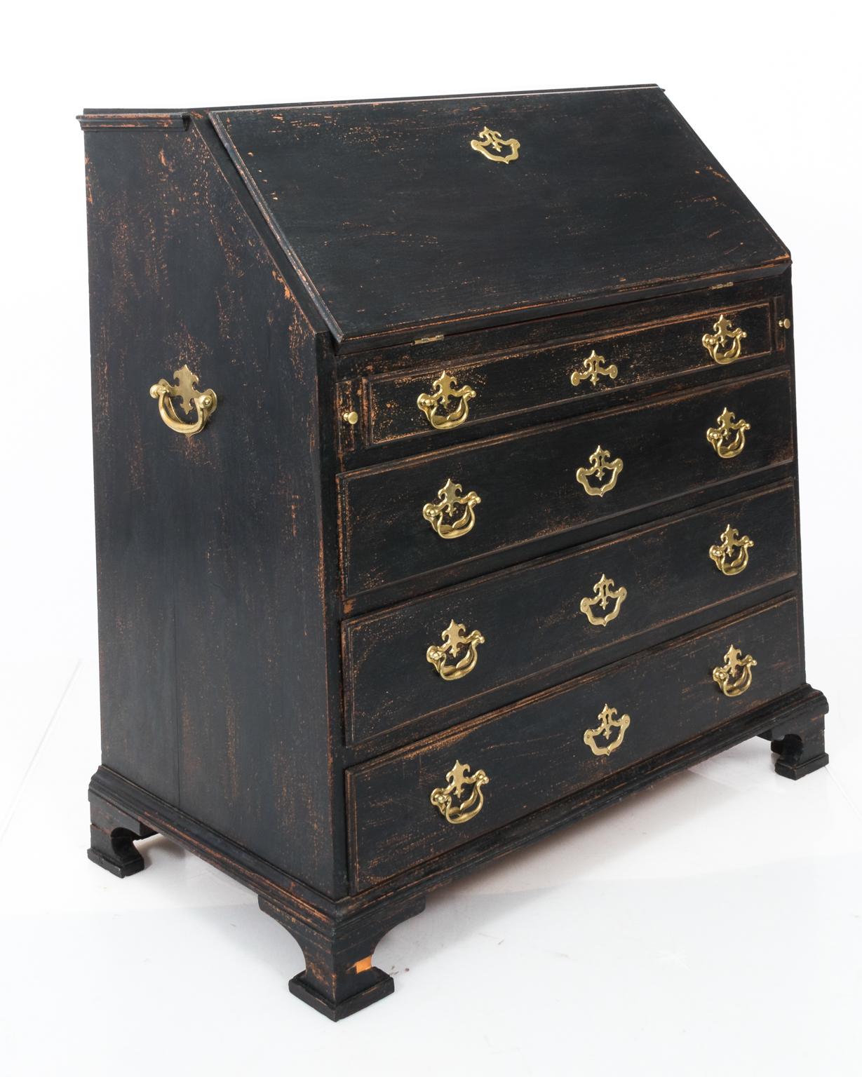 Black Painted George II Writing Desk For Sale 13