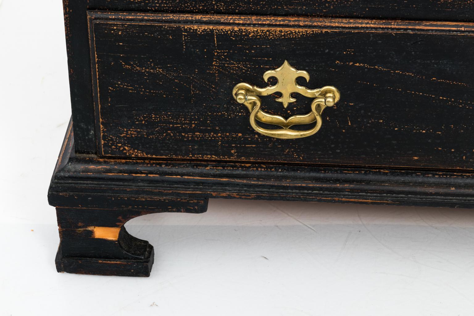 Black Painted George II Writing Desk For Sale 3