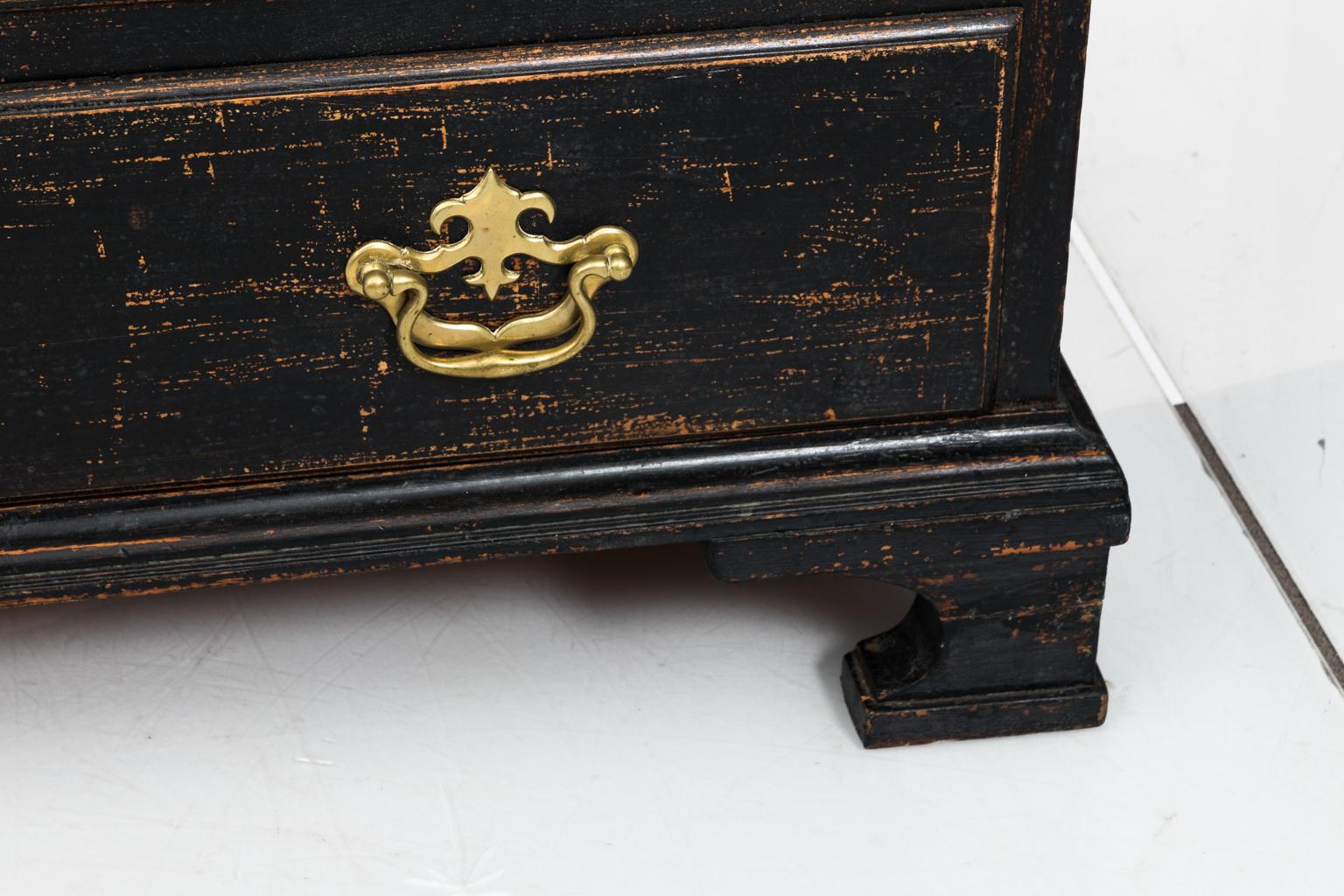 Black Painted George II Writing Desk For Sale 4