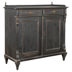 Buffet suédois peint en noir, vers 1860