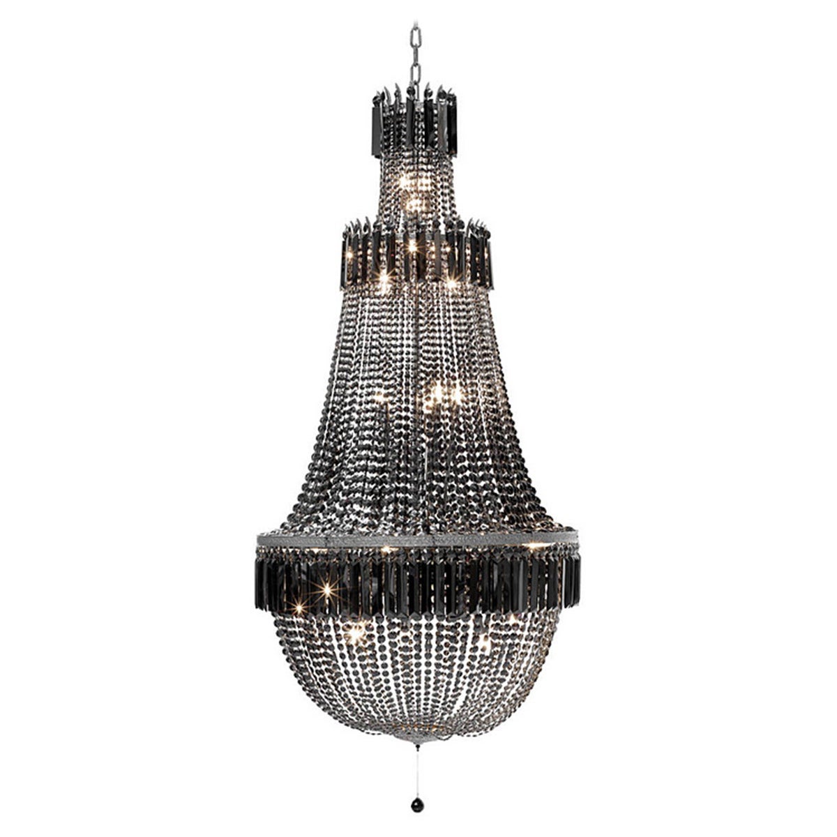 Lampadario Palace Drop nero