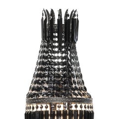 Black Palace Wall Lamp with Bronze Structure in Black Finish