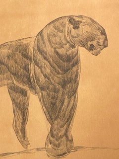 Pantera Nera Art Deco di Paul Jouve