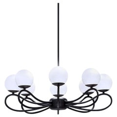 Black Papillon 7207/8 Ceiling Light Fixture by Matteo Zorzenoni