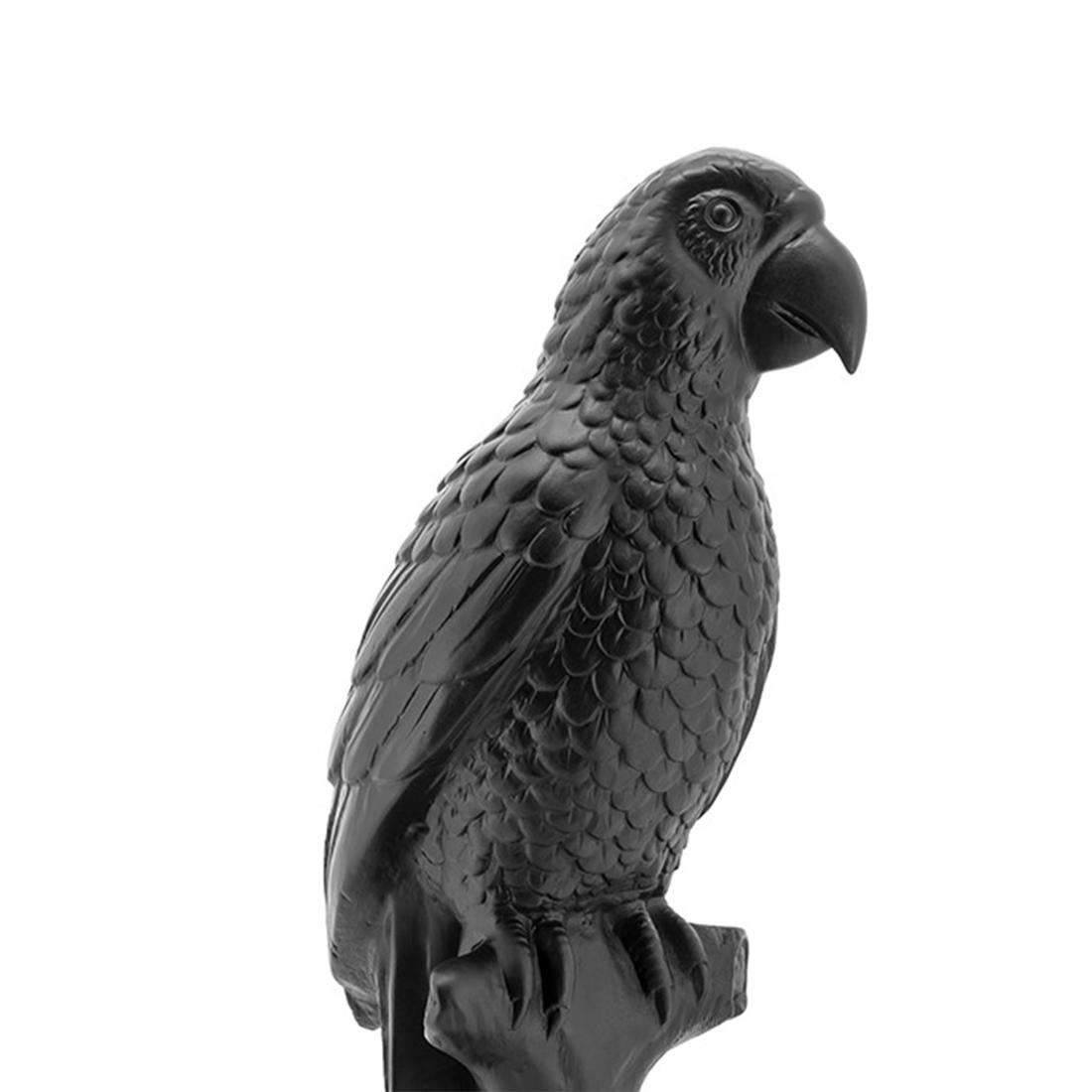 Italiano Scultura di pappagallo nero in vendita