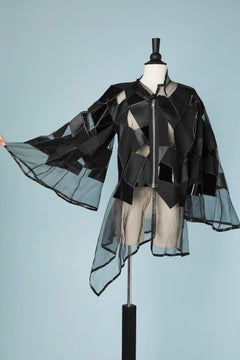 Black patchwork jacket with zip Junya Watanabe Comme des Garçons