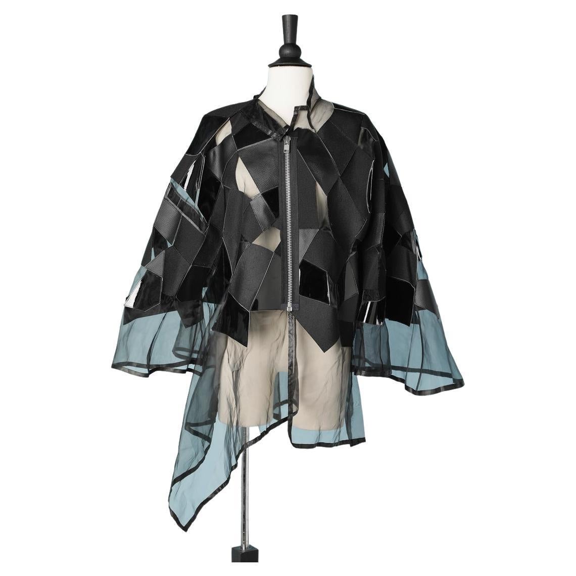 Black patchwork jacket with zip Junya Watanabe Comme des Garçons